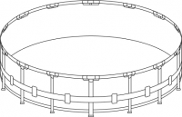 Каркас бассейна Intex Metal Frame 457х122см